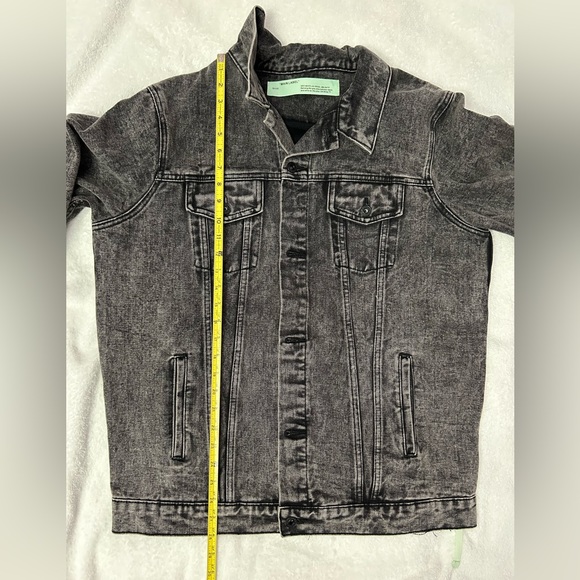OFF-WHITE C/O VIRGIL ABLOH DENIM JACKET Size Large NWT - Picture 12 of 12